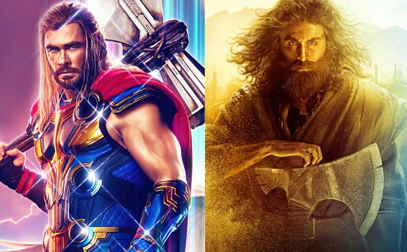 कुल्हाड़ियां लहराने वाले लार्जर दैन लाइफ हीरो- थोर और शमशेरा साथ आए!