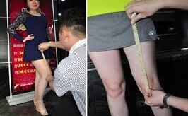 इस रेस्टोरेंट में लड़की की स्कर्ट नापकर होता है...