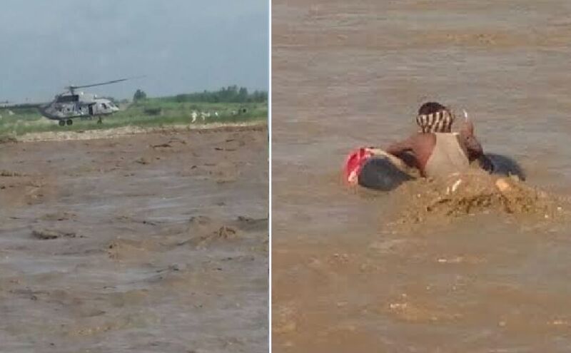 शिवपुरी हादसाः झरने में आई बाढ़ में फंसे सभी 45 लोगों को सुरक्षित निकाला गया