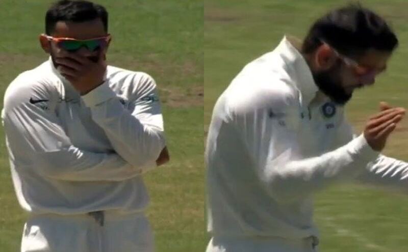 ऑस्ट्रेलिया में विकेट लेने के बाद विराट कोहली का मजेदार रिएक्शन