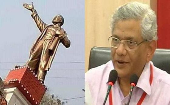 मूर्तितोड़ राजनीति पर संसद में हंगामा, येचुरी बोले- गांधी से बाबरी तक संघ का यही इतिहास