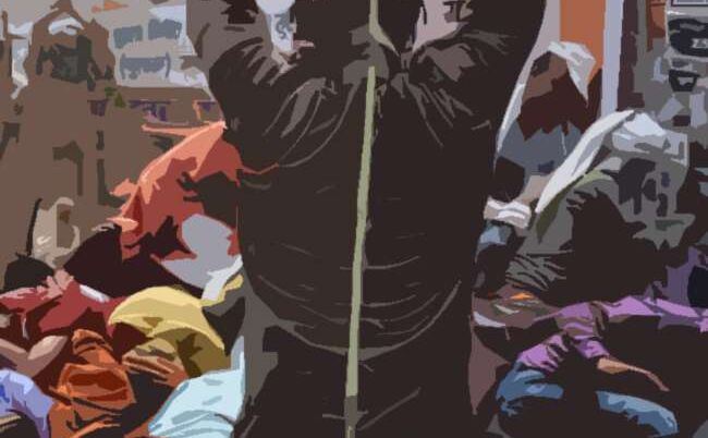 मेरठ गंगानगर एक्सटेंशन के लिए अधिग्रहीत की गई जमीन को खाली कराने गई एमडीए टीम, किया लाठीचार्ज