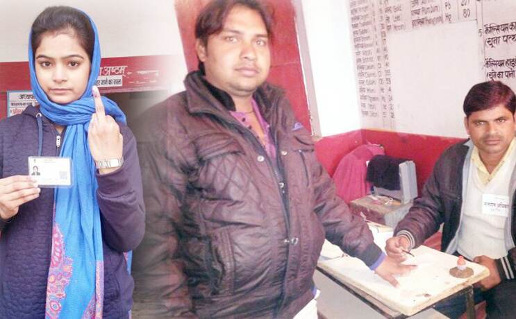 कानपुर देहात सिकन्दरा उप चुनाव: घने कोहरे और कटकटाती ठंड के बीच वोट डालने पहुंचे मतदाता