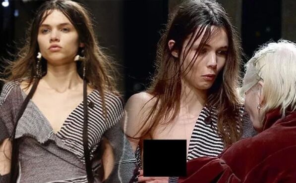 कैटवॉक करते खिसकी मॉडल की ड्रेस तो बुजुर्ग महिला ने जो किया, देख सबके होश उड़ गए