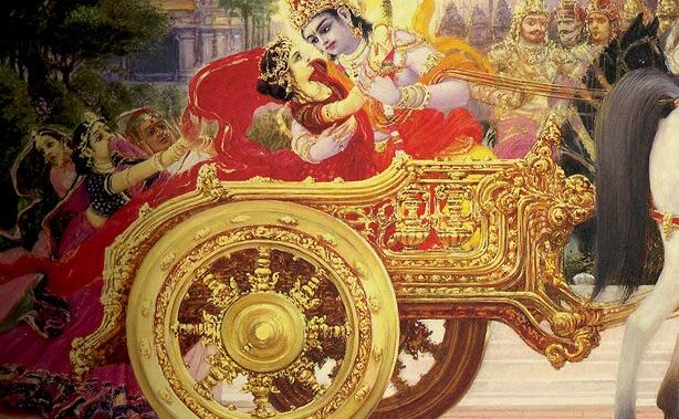 श्रीकृष्ण ने रुक्मिणी का हरण किया...