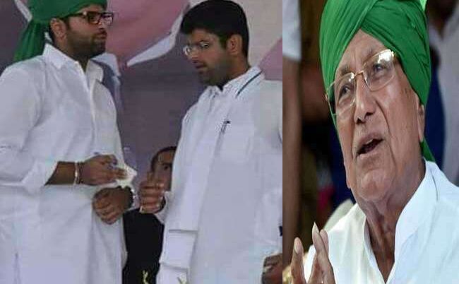 चौटला परिवार की कलह: दुष्यंत व दिग्विजय की दादा आेमप्रकाश चौटाला से मुलाकात चौटला परिवार की कलह: दुष्यंत व दिग्विजय की दादा आेमप्रकाश चौटाला से मुलाकात