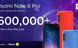 पहली सेल में बिके 6 लाख स्मार्टफोन, अब REDMI NOTE 6 PRO की दूसरी सेल इस दिन